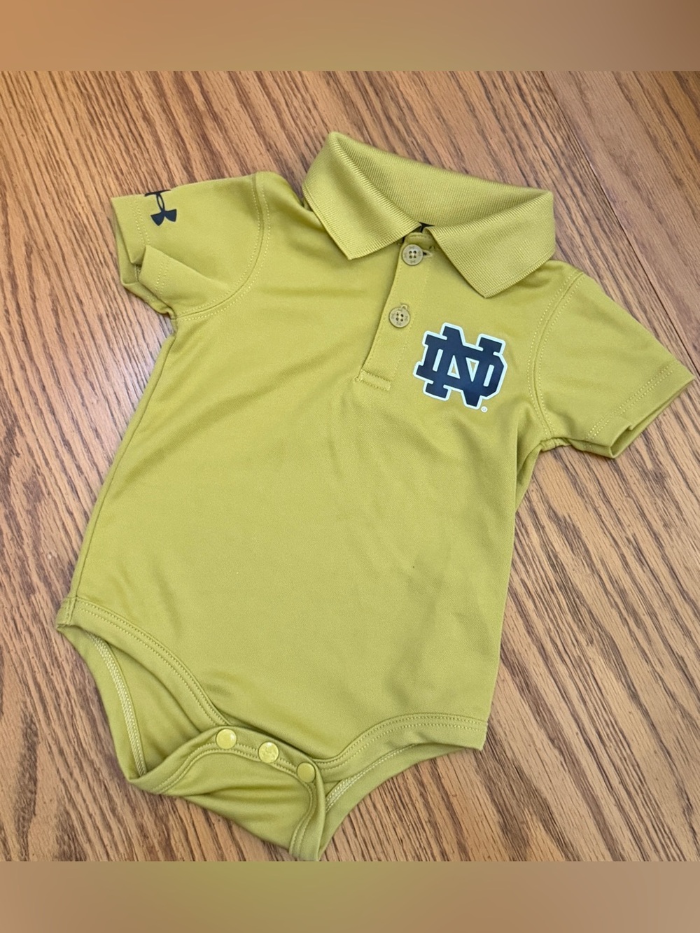 Notre Dame Fighting Irish Under Armour Baby Onesie